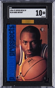 1996-97 Upper Deck SP #134 Kobe Bryant Rookie Card - SGC GEM MINT 10 - MBA Gold Diamond Certified    